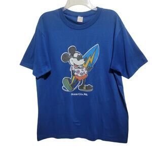 VTG Sportswear Ocean City MD Surf Mickey Mouse Single Stitch T Shirt XXL